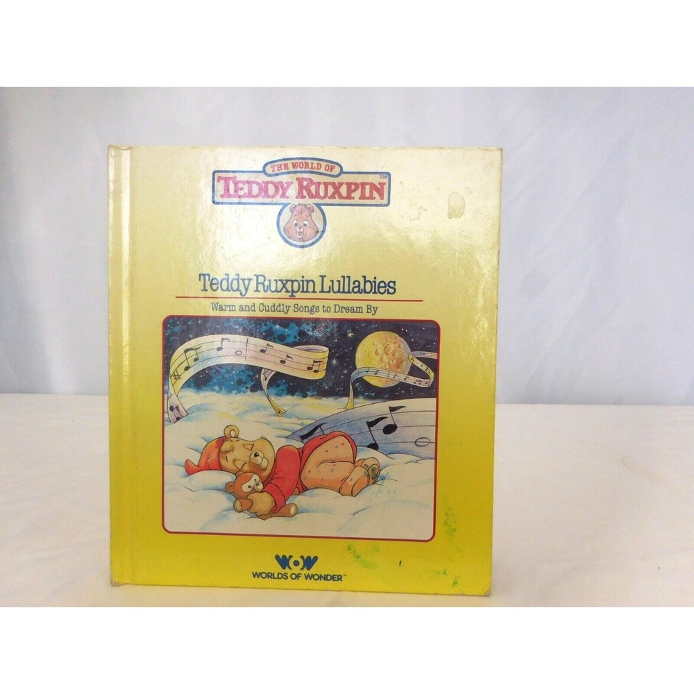 Teddy‎ Ruxpin The Story of Teddy Ruxpin Lullabies  HC Book ONLY Vintage 1985